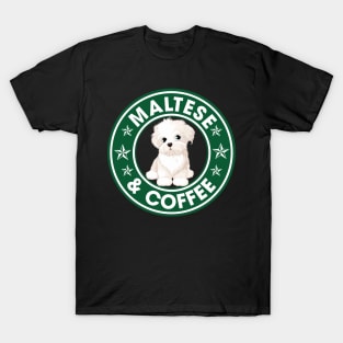 Maltese And Coffee T-Shirt